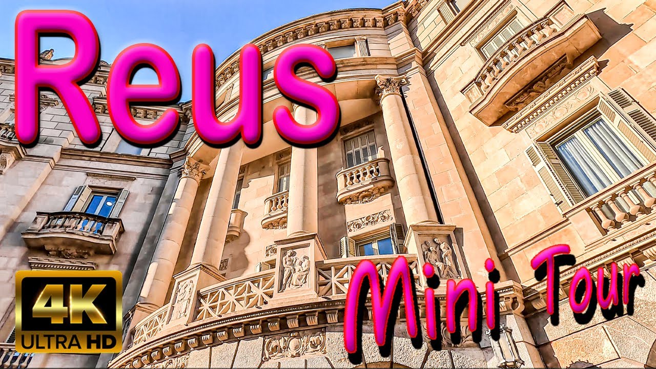 Reus, Near Salou, Spain, Walking Tour, Winter Sun, Day Trip, Gaudi's Birthplace, Vermouth, 4K