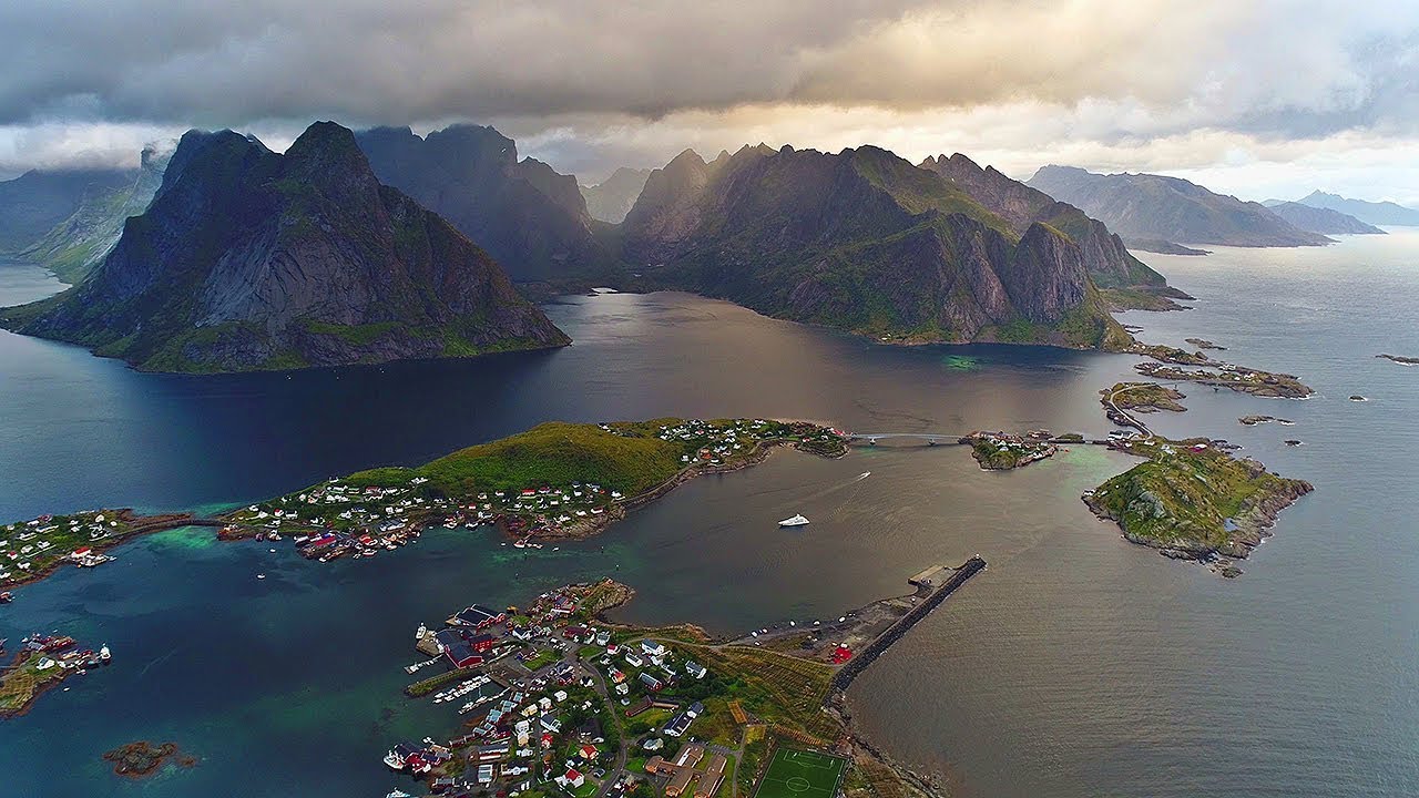 ⭐️ Beautiful Lofoten (Norway / Arctic Circle) AERIAL DRONE 4K VIDEO