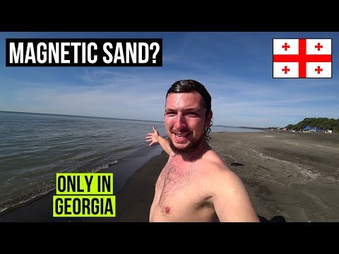 The World's Only Magnetic Black Sand Beach | UREKI GEORGIA 🇬🇪