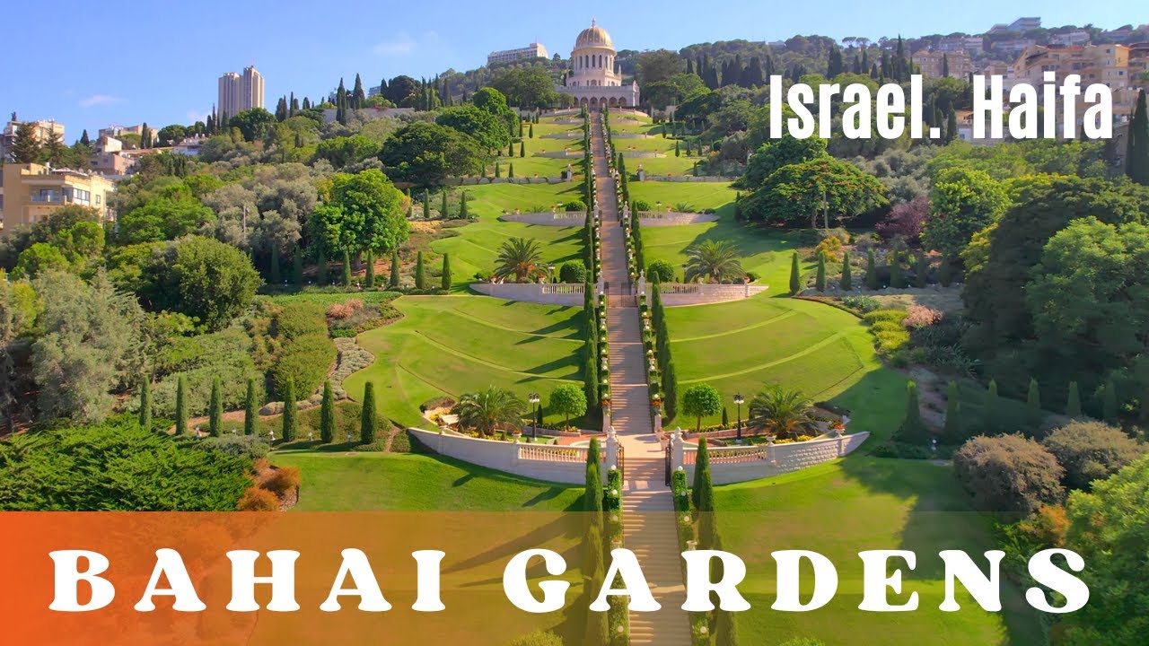 Baha'i Gardens in Haifa. Israel.