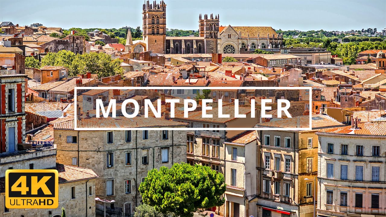 Montpellier, France 🇫🇷 | 4K Drone Footage (With Subtitles)