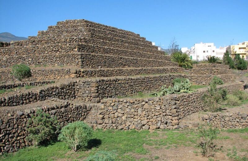 Pyramids of Guimar made of stones