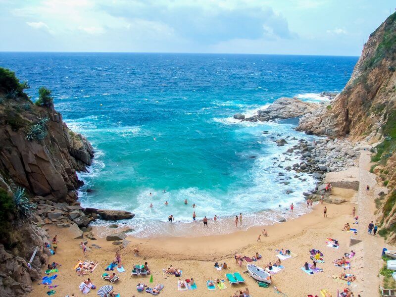 Codolar Beach in Tossa de Mar, Spain Codolar Beach