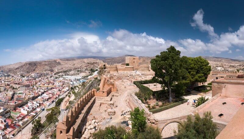 Almeria city view