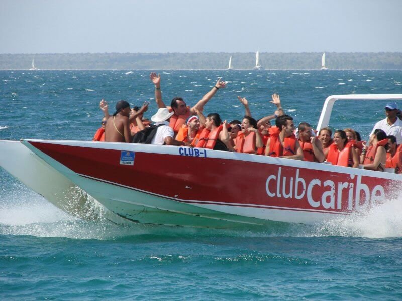 Boat with tourists