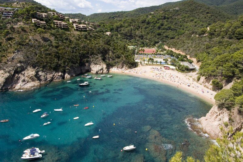 Cala Giverola in Tossa de Mar, Spain Cala Giverola