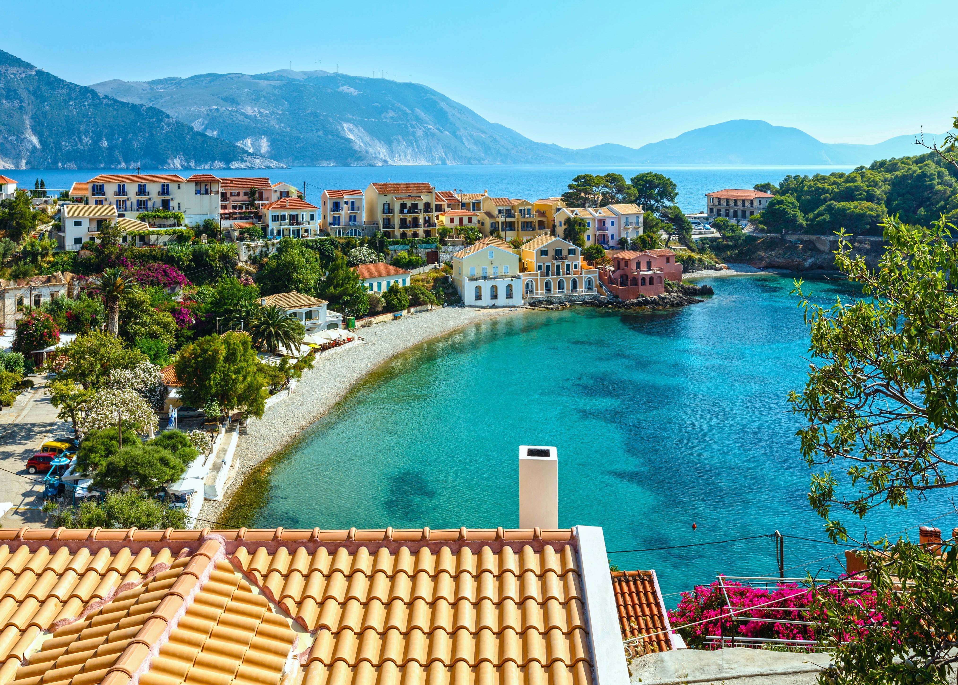 Assos village and beach Photo: Assos Beach