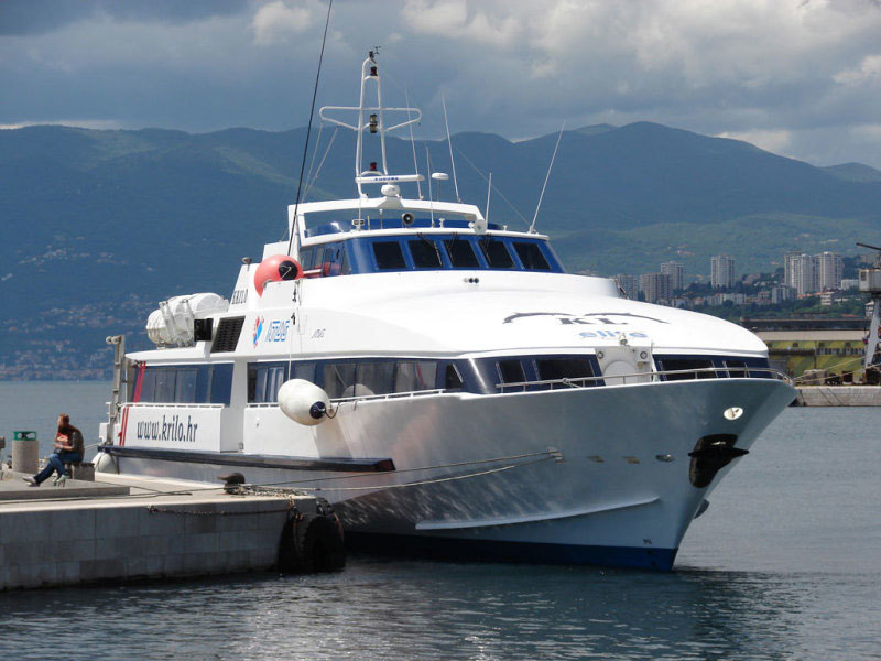 Pictured is the ferry to Hvar Island Ferry to Hvar