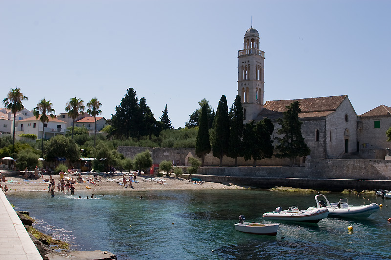 Pictured is the Franciscan Monastery in Kriza Bay Franciscan Monastery in Kriza Bay