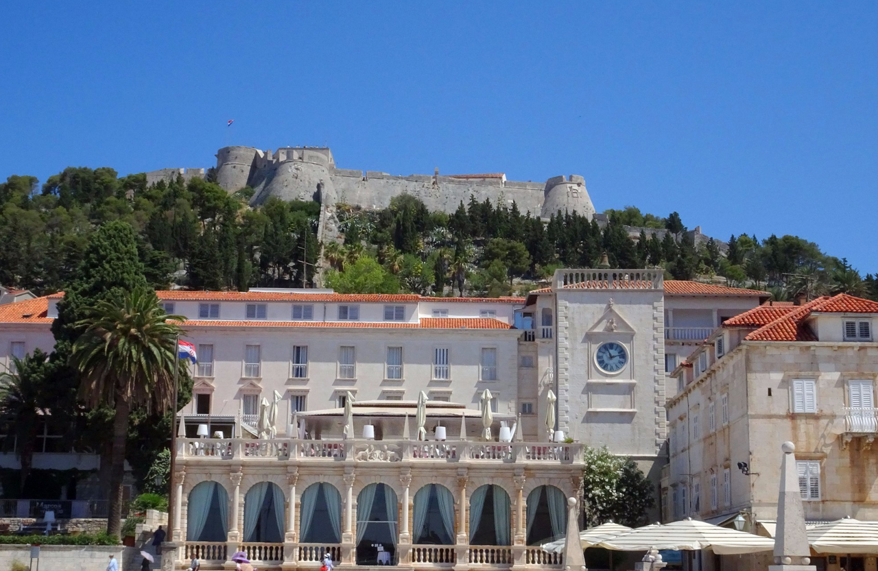 Pictured is the Hvar Fortress Hvar Fortress