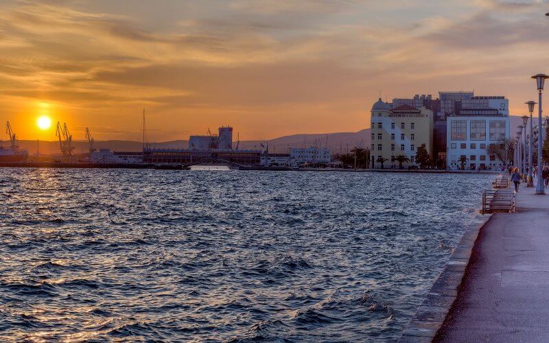 Embankment in Volos, Greece