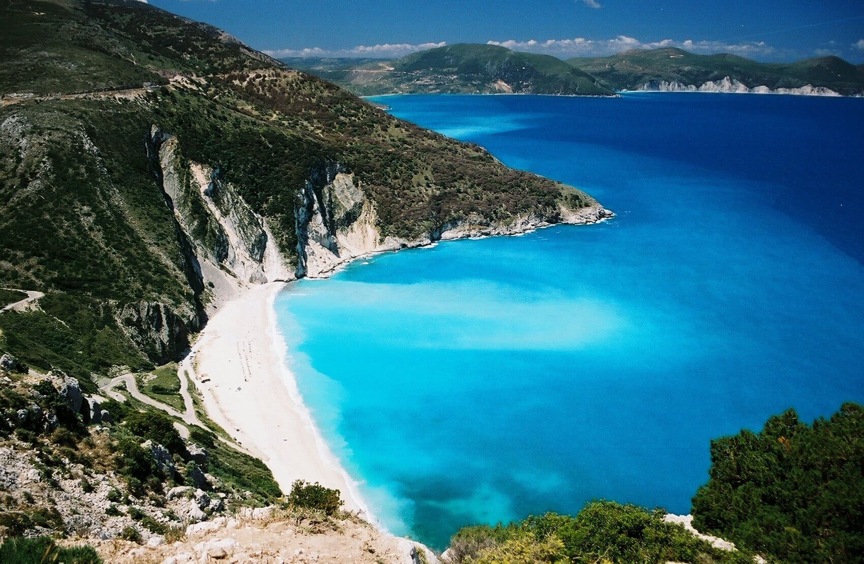 Myrtos Greek Beach Photo: Myrtos Beach