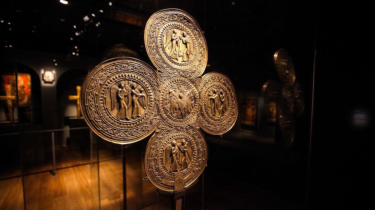 Photo of the exhibit at the Museum of History and Ethnography in Svaneti At the Museum of History and Ethnography in Svaneti