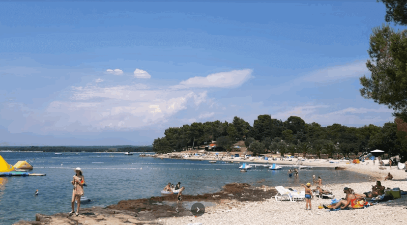 Vile Beach in Pula, Croatia Vile Beach