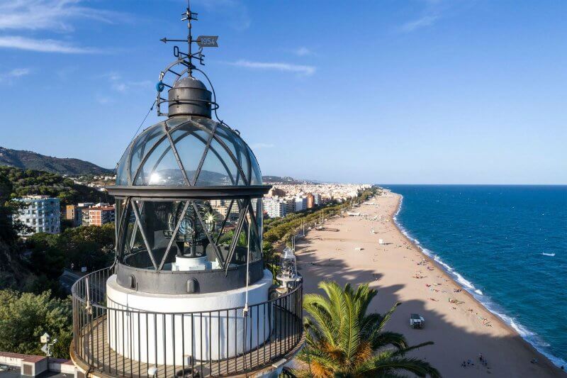 Calella lighthouse view