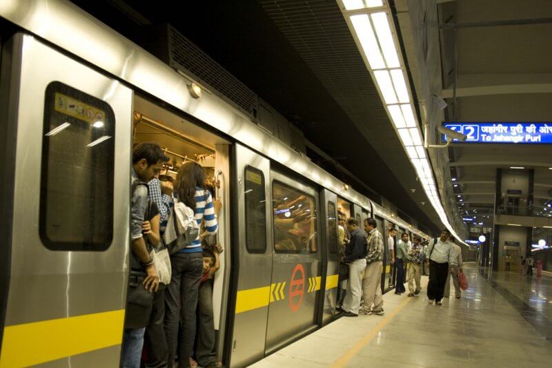 New Delhi Metro Car