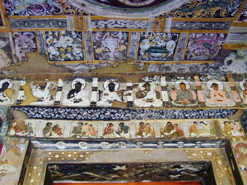 Frescoes in Ajanta Cave