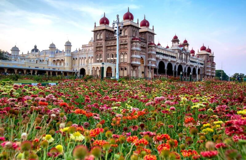 Flowers near Mysore Palace