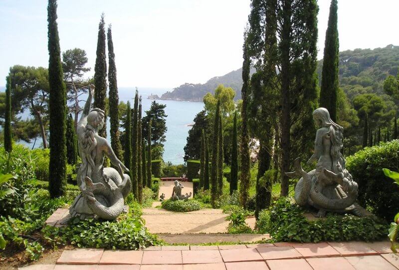 Staircase in the gardens of Saint Clotilde