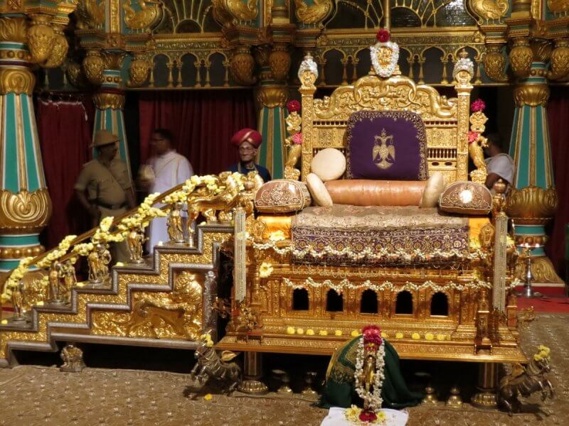 Throne in Mysore Palace