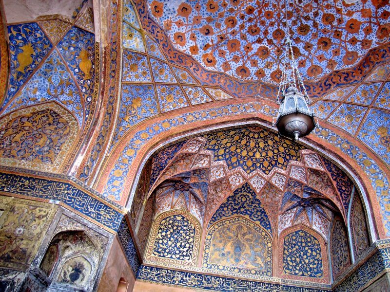 Ceiling in the Taj Mahal