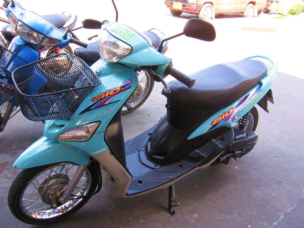 Motobikes in Chiang Mai parking lot