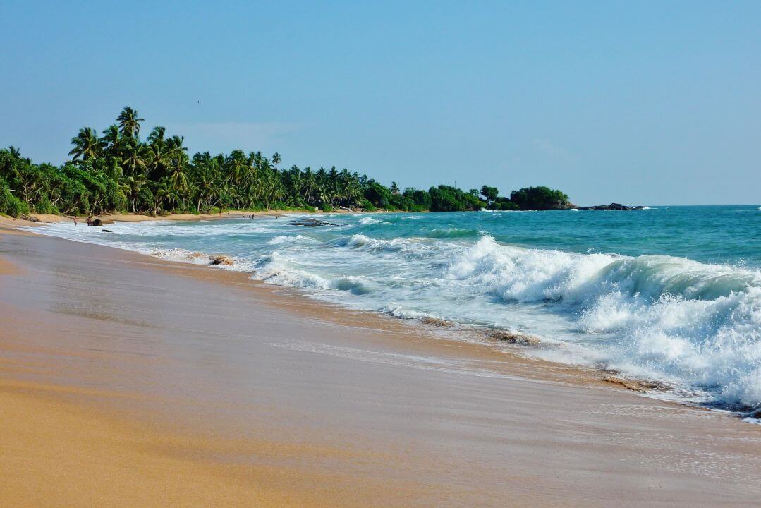 Waves on Induruwa Beach, Sri Lanka Photo: Induruwa Beach
