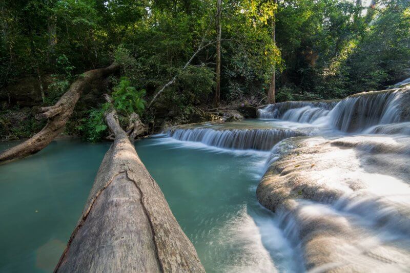 Cascading waterfall