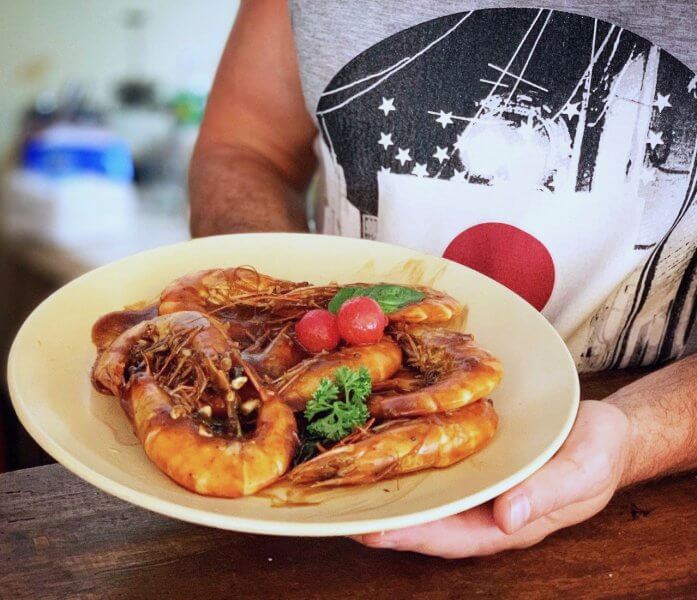 A dish in one of the cafes