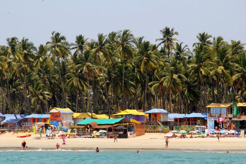 Palolem Beach infrastructure