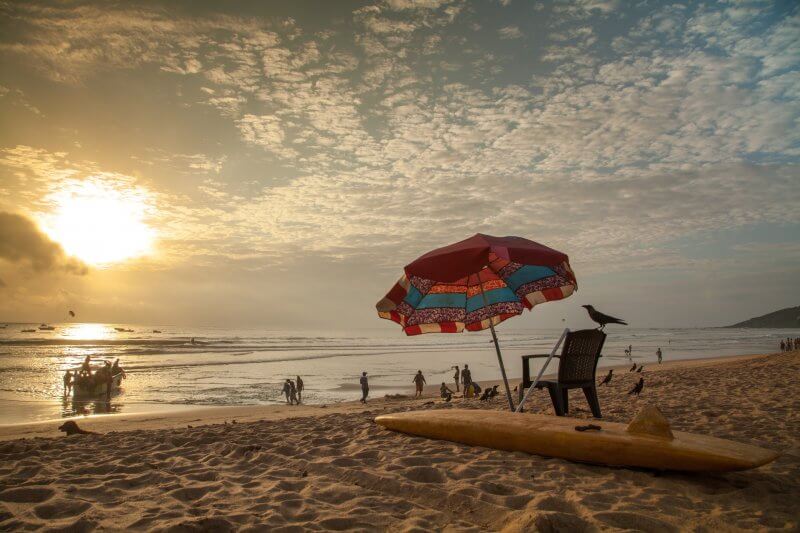 Calangute beach infrastructure