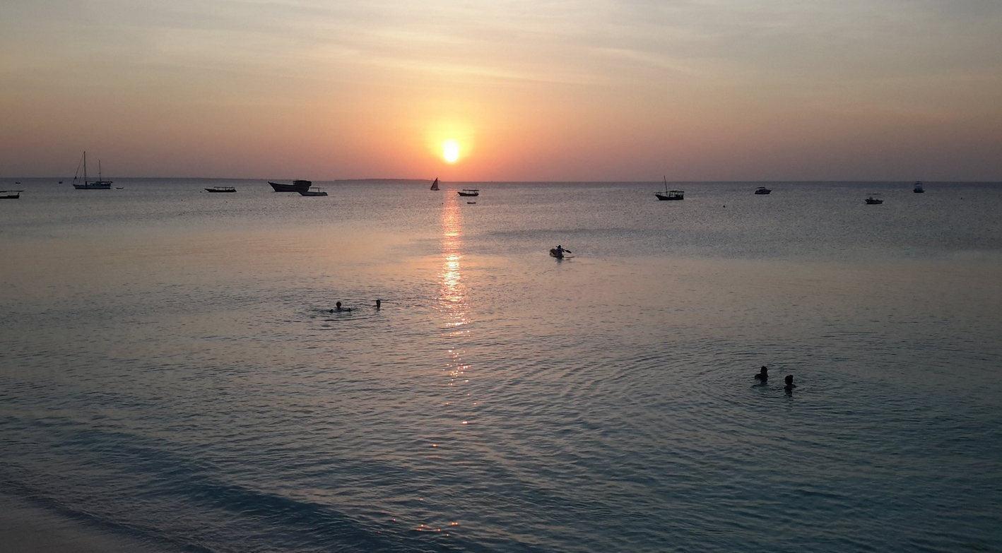 Photo taken at Nungwi beach in Zanzibar Sunset on Nungwi Beach