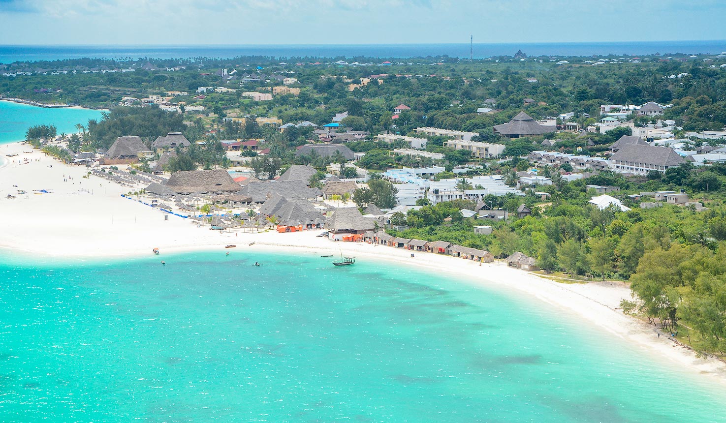 Pictured is the resort village of Kendwa in Zanzibar Kendwa Village