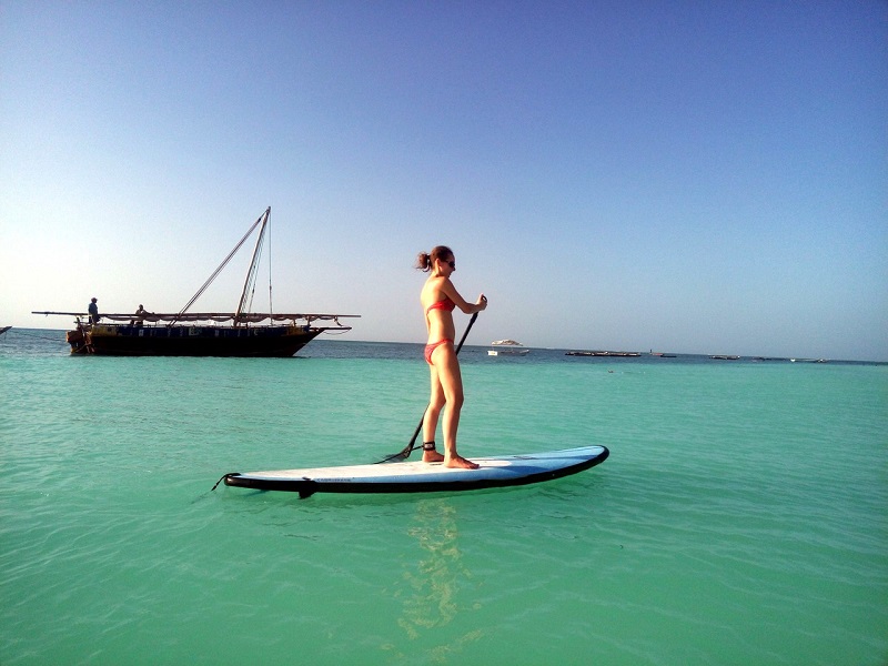 Sap surfing in Zanzibar You can go sapsurfing