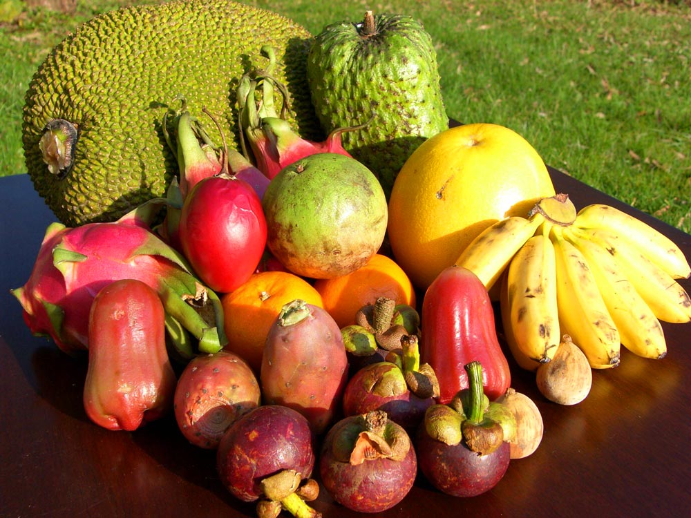 Photos of exotic fruits in Zanzibar Fruit in Zanzibar