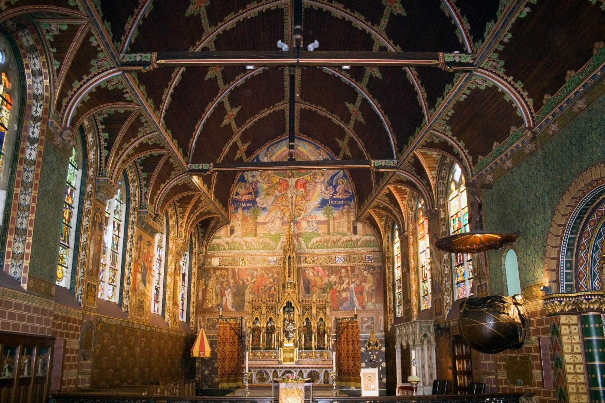 Photo inside the Church of the Holy Blood of Christ in Bruges Inside the Church of the Holy Blood of Christ