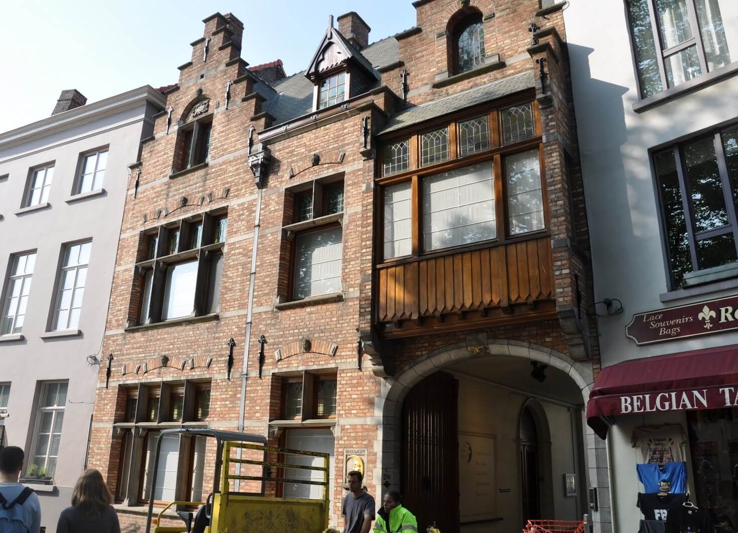 Photo of the building of the Brewery Museum in Bruges Building of the Brewery Museum De Halve Maan Brewery in Bruges