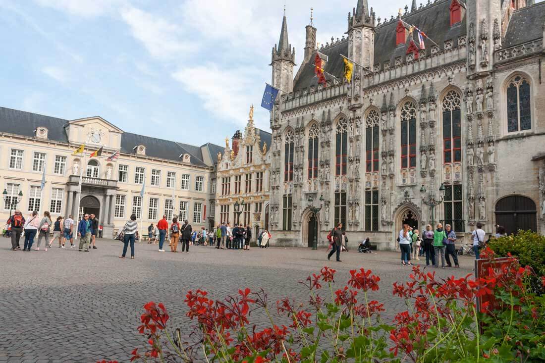 Photo of the Burg Square Town Hall in Bruges Burg Square
