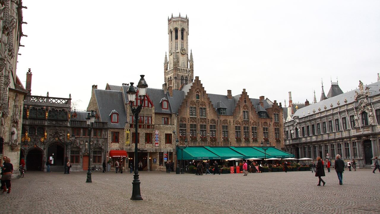 Photo of the Bourg Square in Bruges Bourg Square in Bruges