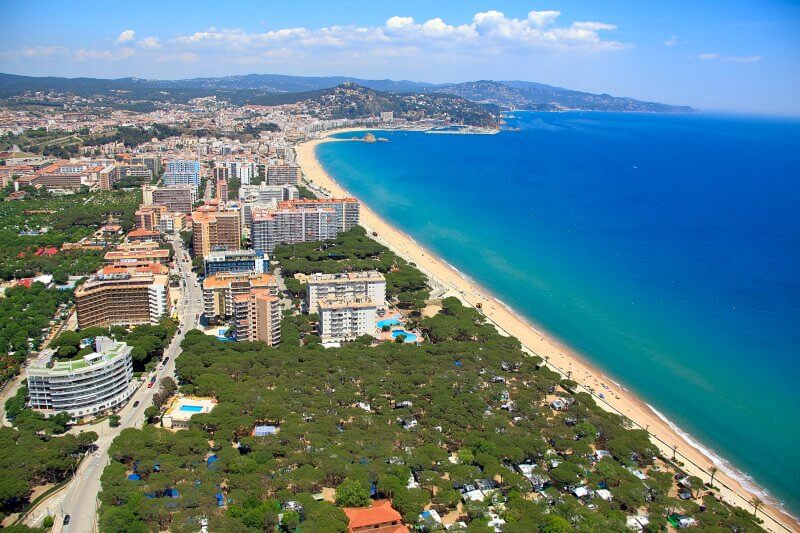 Blanes Beach in Blanes, Spain Blanes Beach