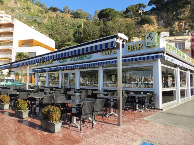 Cafe in Blanes, Spain Cafe in Blanes