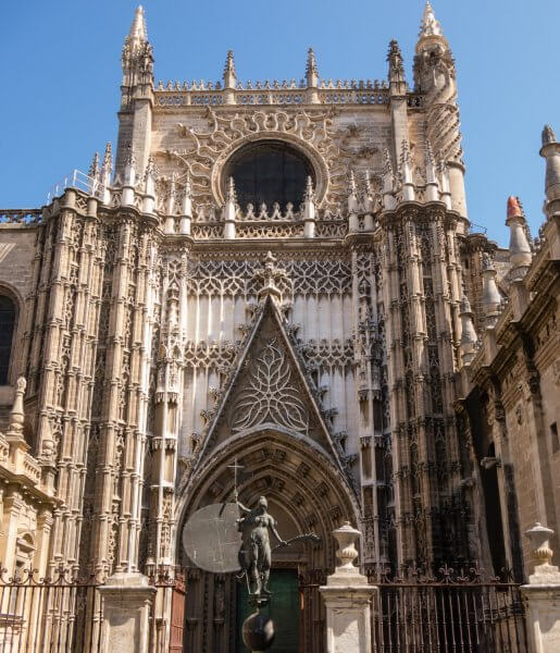 Entrance to the Cathedral of Seville, Spain Entrance to the Cathedral of Seville
