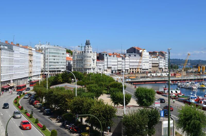 La Coruña Promenade, Spain La Coruna Embankment