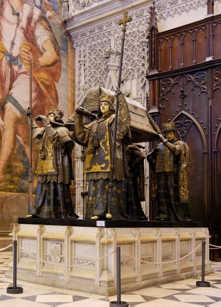 The Tomb of Christopher Columbus in Seville, Spain Tomb of Christopher Columbus