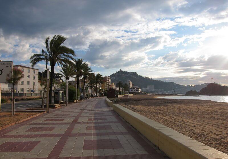 Waterfront in Blanes, Spain Waterfront in Blanes