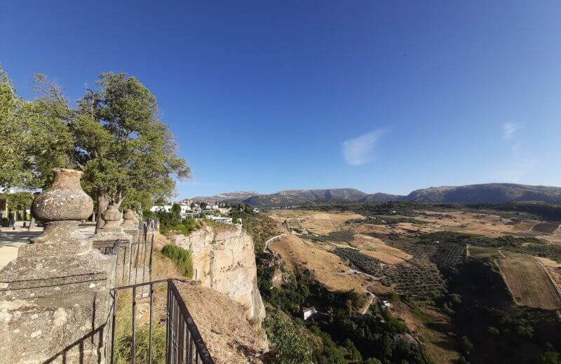 Alameda Del Tajo Viewpoint in Ronda, Spain Alameda Del Tajo Viewpoint