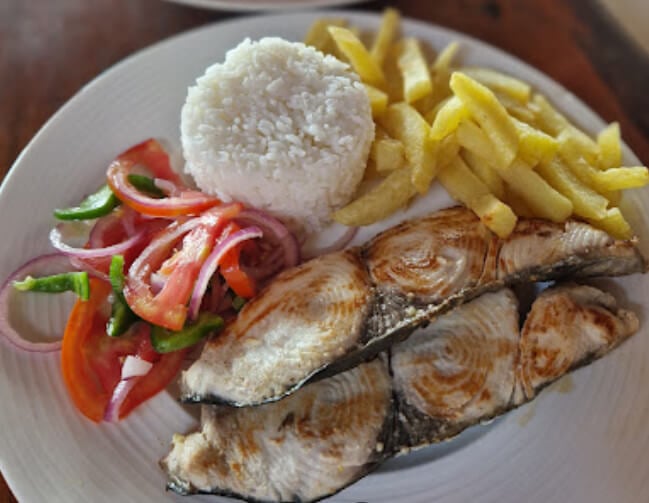 Dinner at Fisherman Local Restaurant At the Fisherman Local Restaurant, Zanzibar