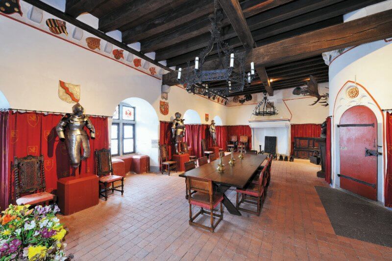 The Knight's Hall in Elz Castle