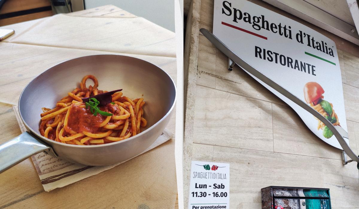 Spaghetti d'Italia in Monopol provided delicious pasta / collage by UNIAN, photo by Marina Grigorenko Spaghetti d'Italia in Monopol provided delicious pasta / collage by UNIAN, photo by Marina Grigorenko