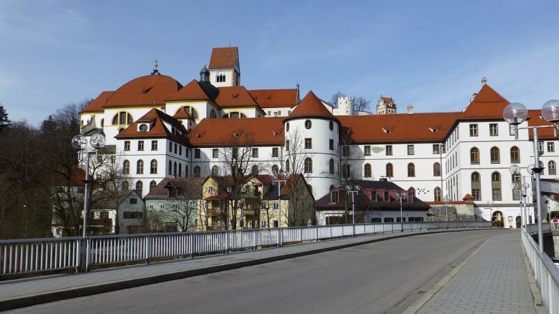 View of the Old Town of Füssen, Germany Old Town view